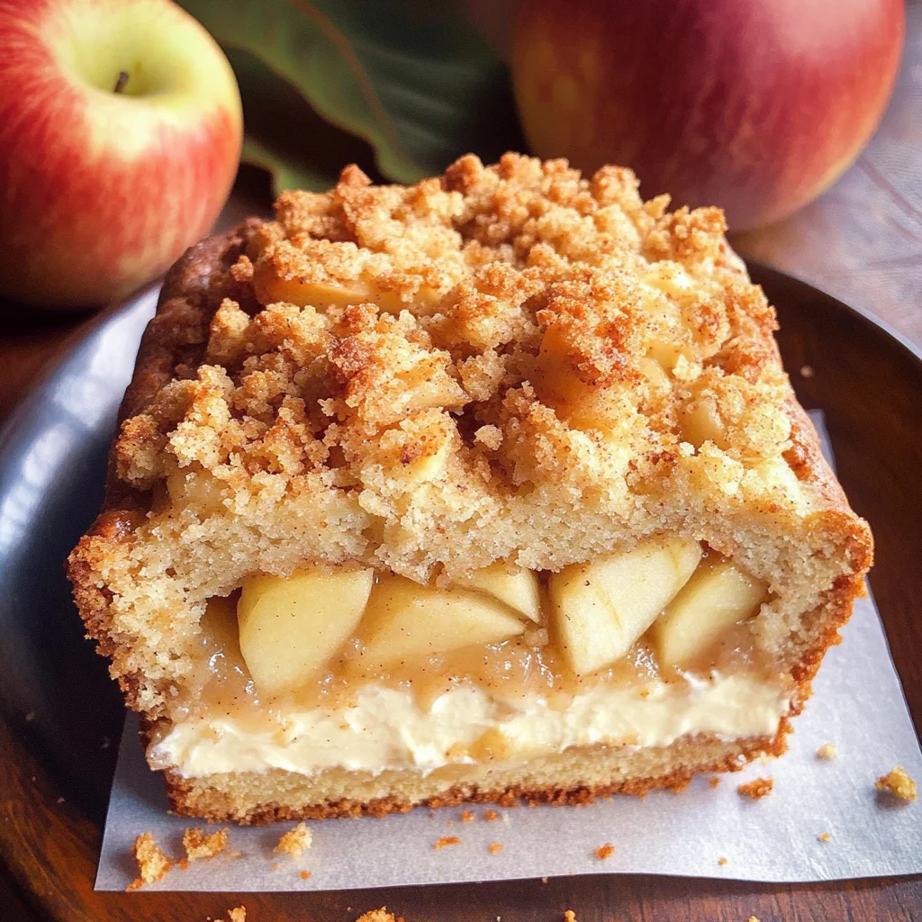 Apple Crisp Cheesecake Bread