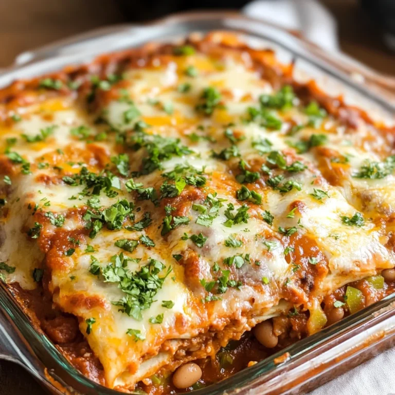 Bean and Cheese Enchilada Casserole