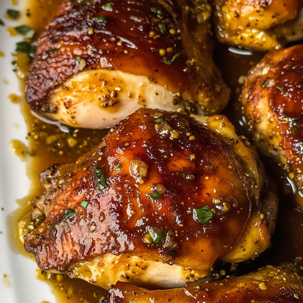 Brown Sugar Dijon Chicken Thighs