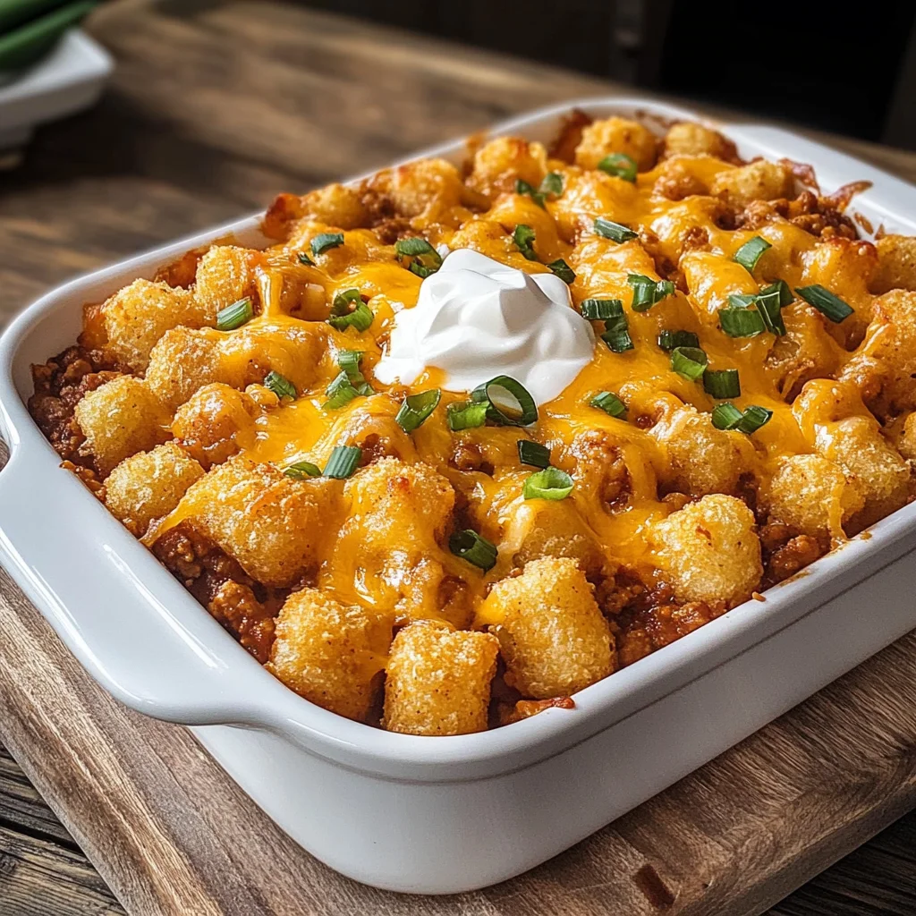 Chili Cheese Tater Tot Casserole: A Family Favorite Dish!