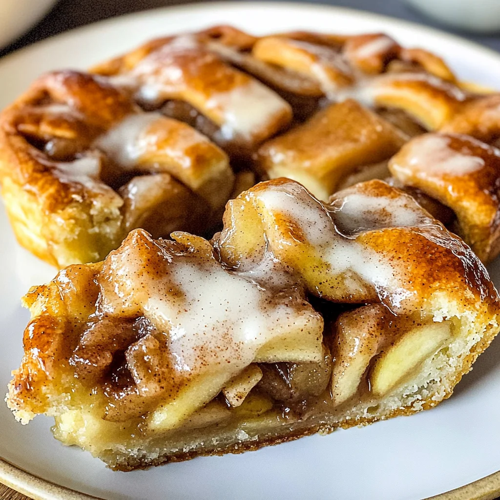 Cinnamon Roll Apple Pie