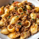 Creamy Beef and Shells