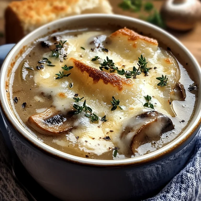 Creamy French Onion and Mushroom Soup