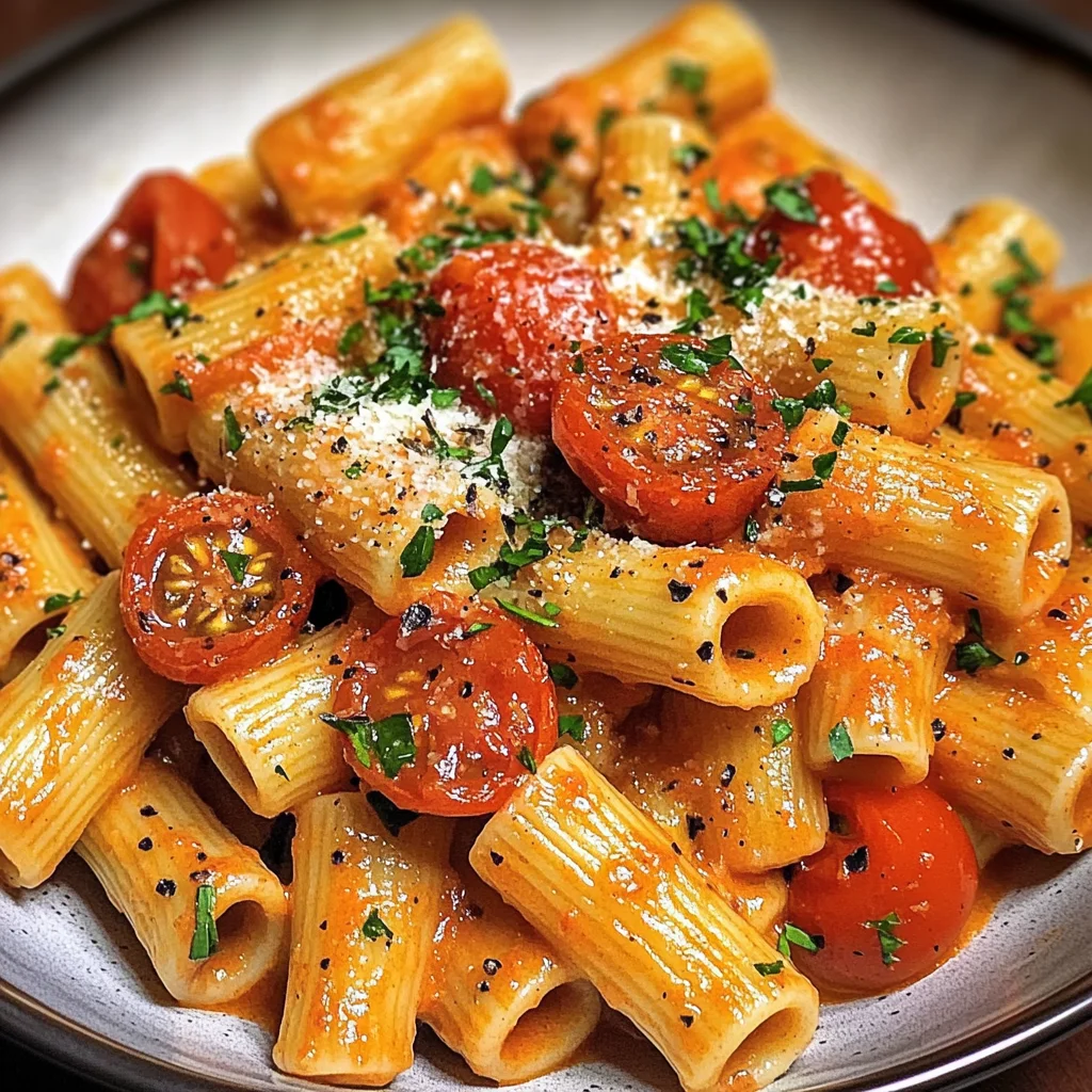 Creamy Tomato Garlic Pasta