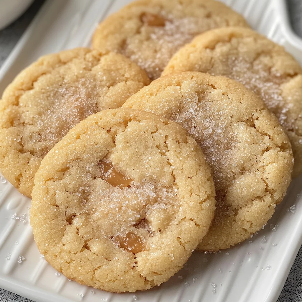 Crinkly Crackly Butter Toffee Sugar Cookies
