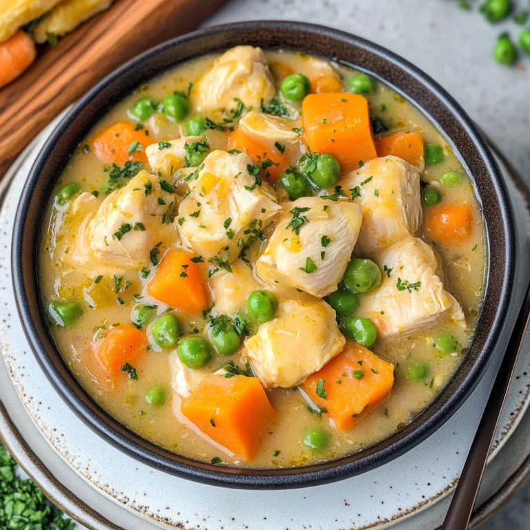 Crustless Chicken Pot Pie