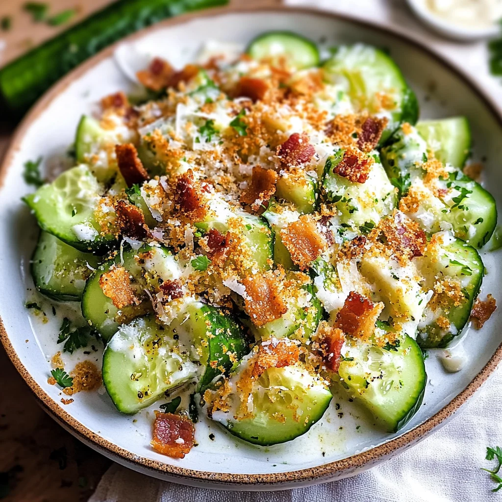 Cucumber Caesar Salad