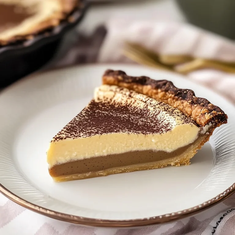 Espresso Custard Pie