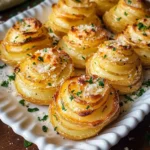 Garlic Parmesan Duchess Potatoes