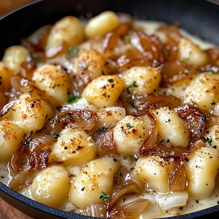 Gnocchi with Caramelized Onions and Gruyère