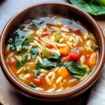 Italian Orzo Spinach Soup