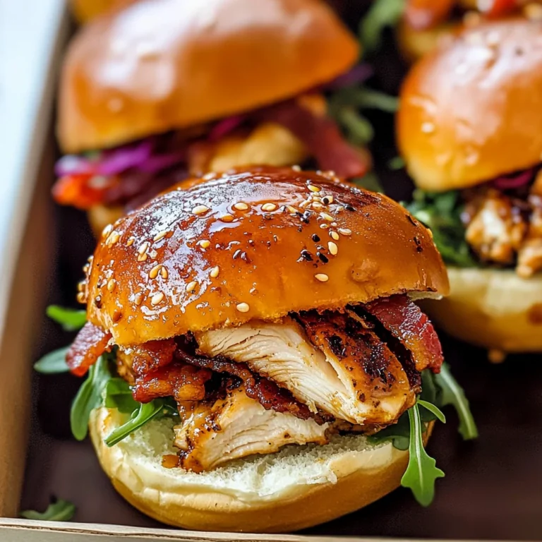 Maple Chicken & Bacon Sliders