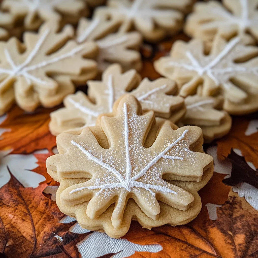 Maple Leaf Cream Cookies