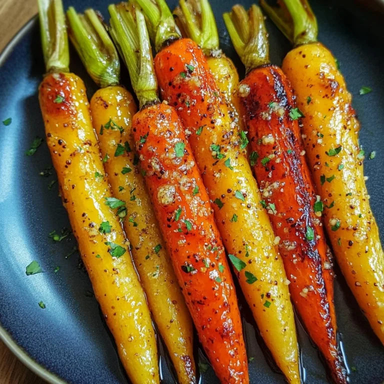Maple Mustard Roasted Carrots