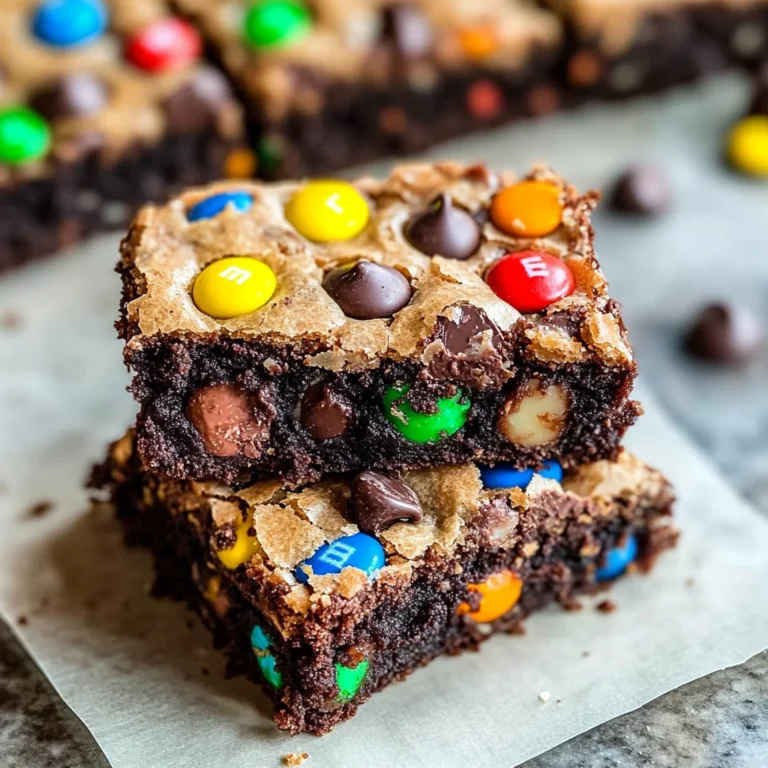Monster Cookie Fudgy Brownies