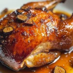 Oven Roasted Crispy Whole Duck & Figgy Orange Glaze