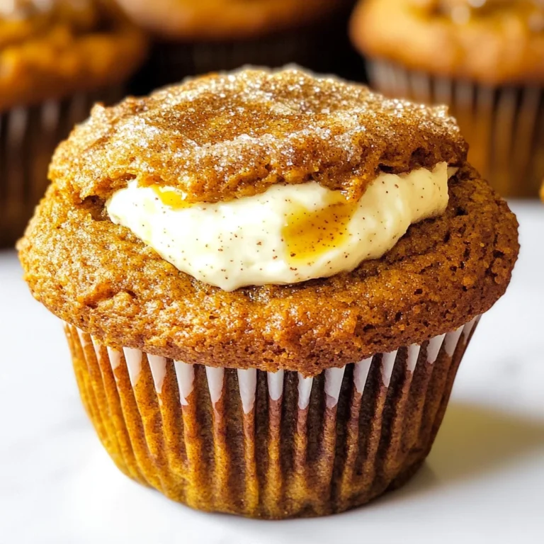 Pumpkin Muffins with Maple Cream Cheese Filling