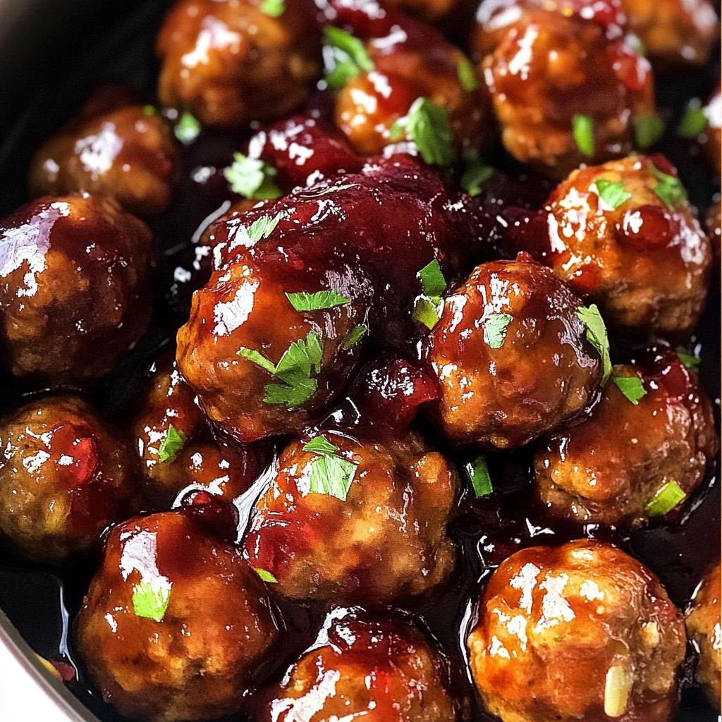 Quick Cranberry Meatballs (Christmas Recipe)