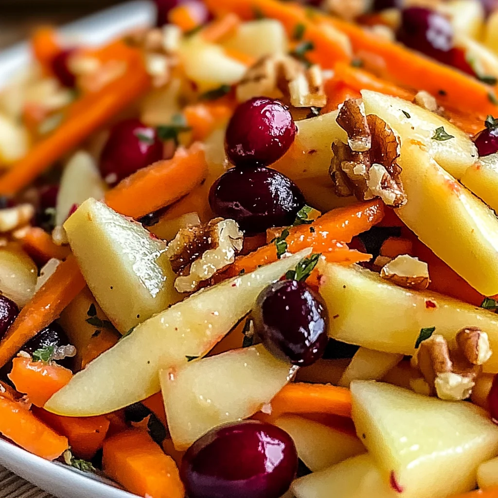 Refreshing Apple Cranberry Carrot Salad
