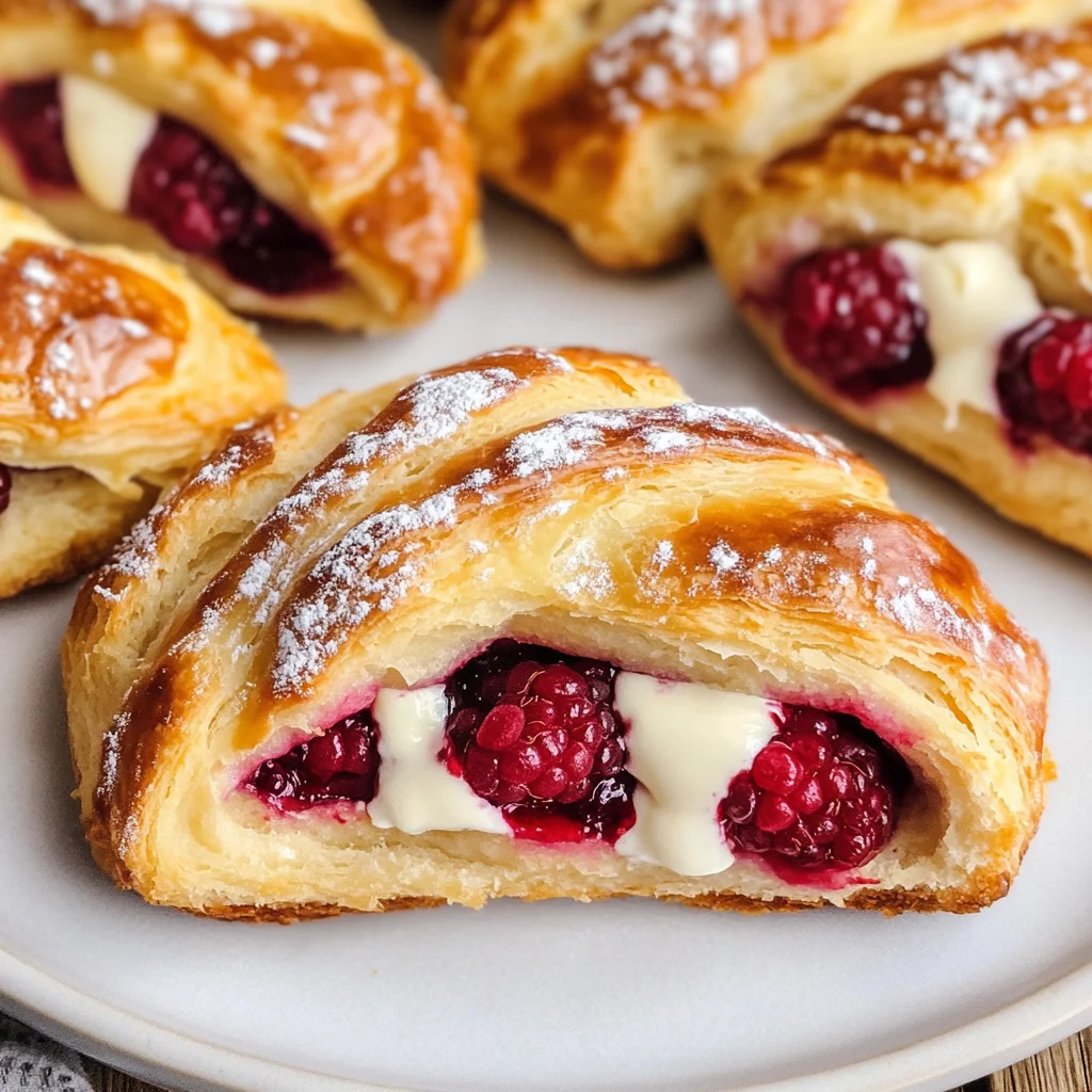 Sourdough Discard Raspberry Cream Cheese Danishe