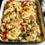 Spinach Artichoke Chicken Bake