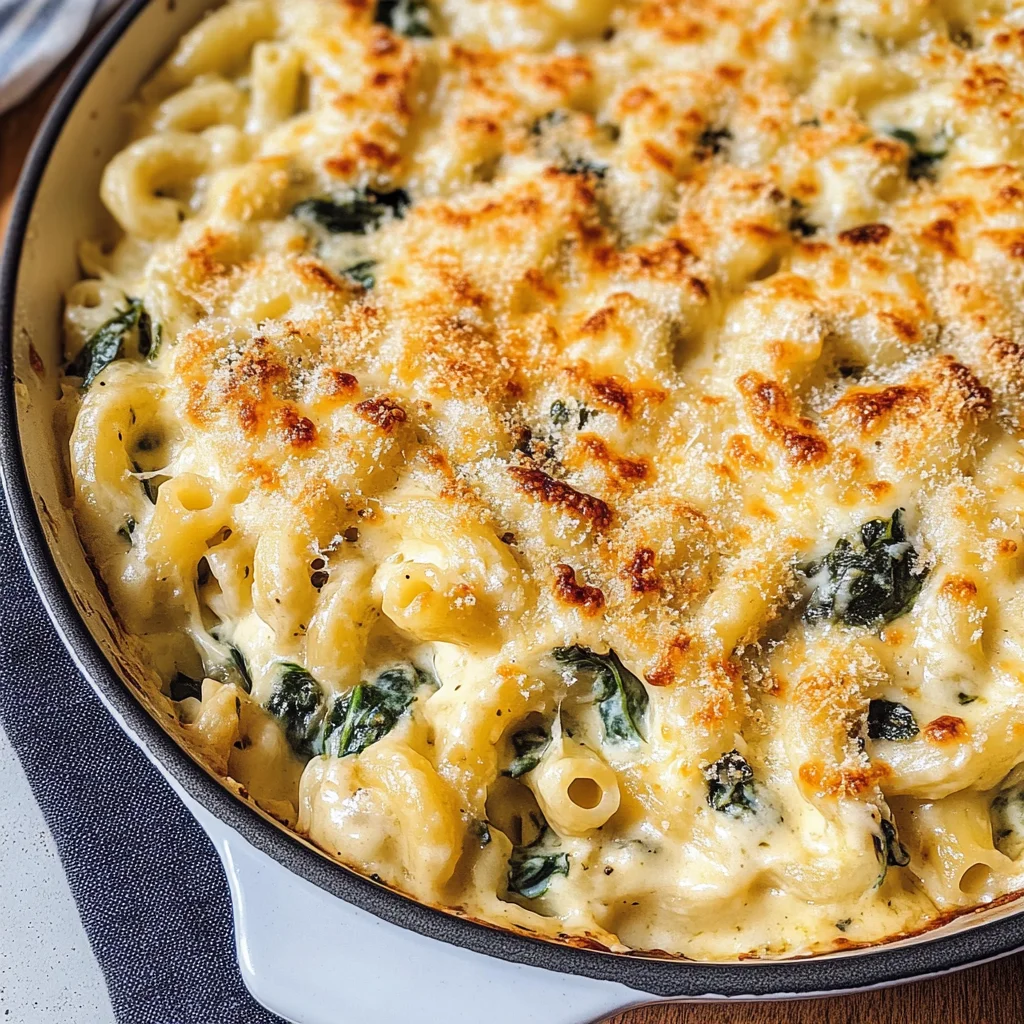 Spinach Artichoke Mac and Cheese