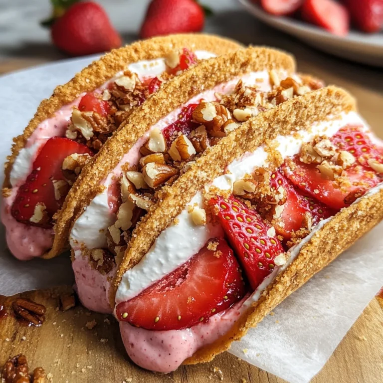 Strawberry Crunch Cheesecake Tacos