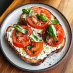 Tomato and Cottage Cheese Toast