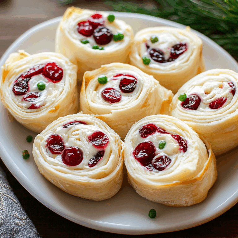 Savory Christmas Cranberry Roll Ups
