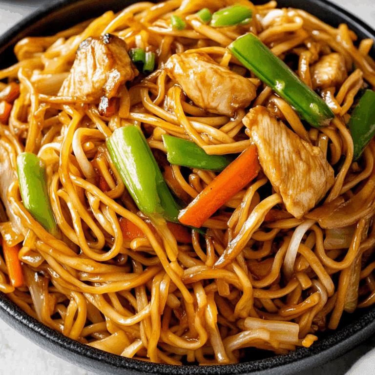 Chicken Chow Mein with The Best Chow Mein Sauce