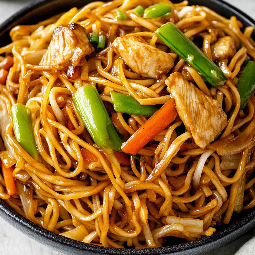Chicken Chow Mein with The Best Chow Mein Sauce