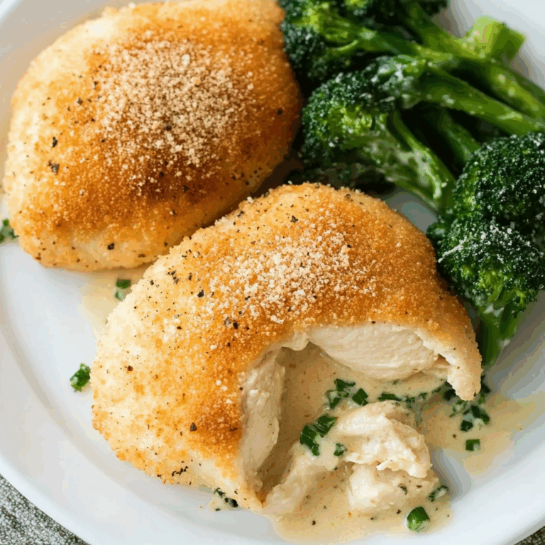 Chicken Pillows with Creamy Parmesan Sauce for Cozy Nights