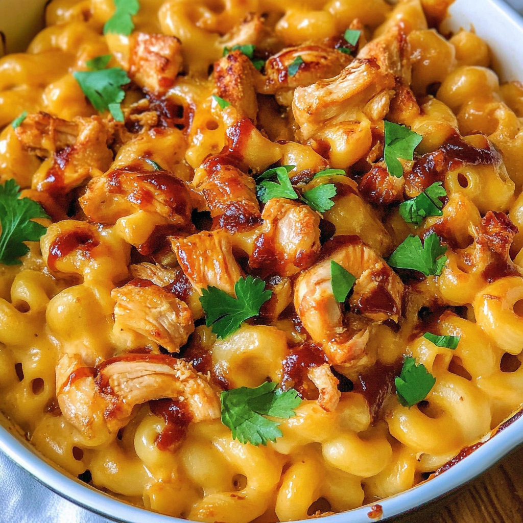 BBQ Chicken Mac and Cheese