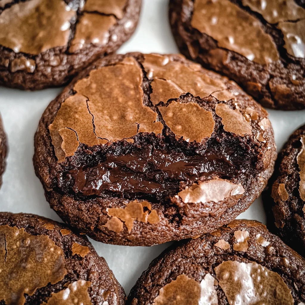 20 Minute Fudgy Chocolate Brownie Cookies