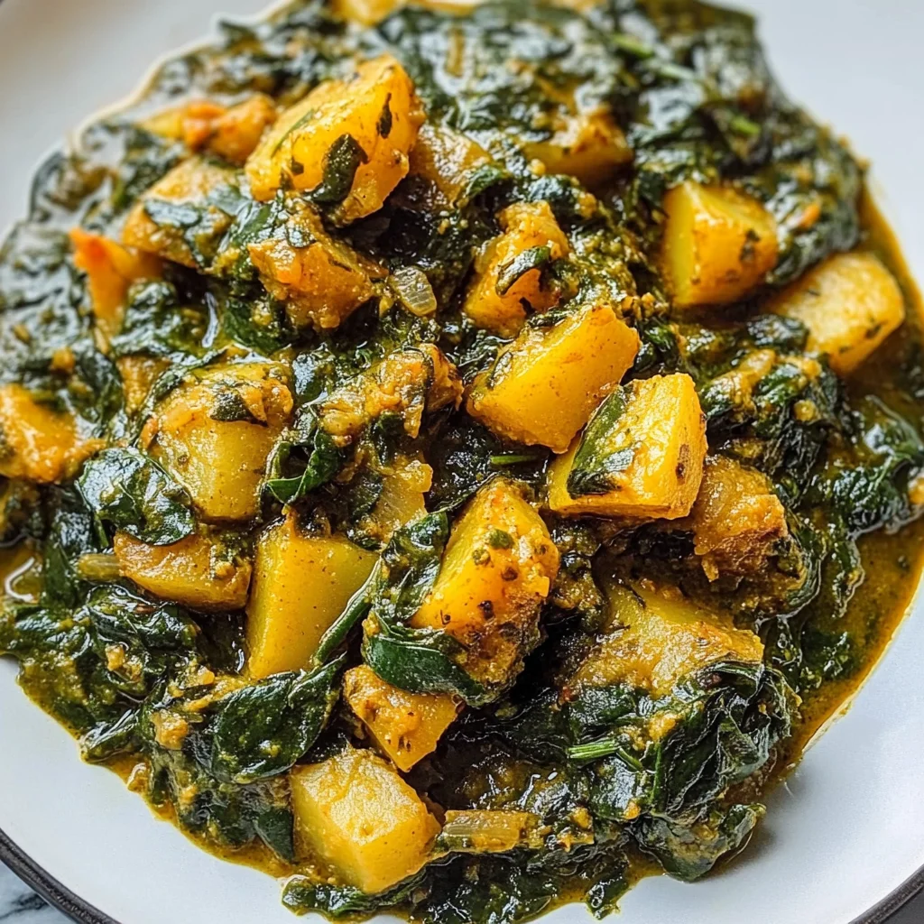 Aloo Palak (Potato and Spinach Curry)