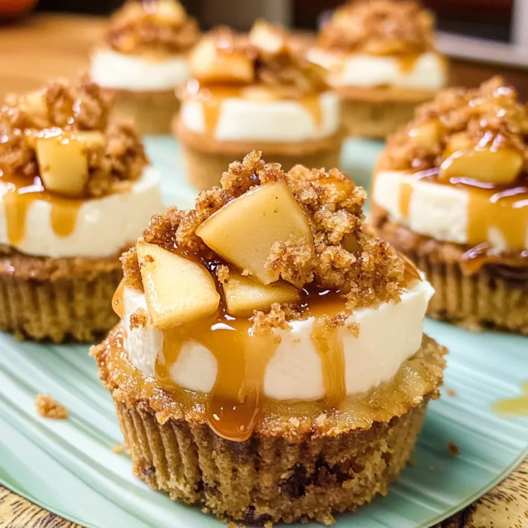 Apple Crisp Mini Cheesecakes