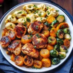 Autumn Chicken Dinner with Roasted Vegetables