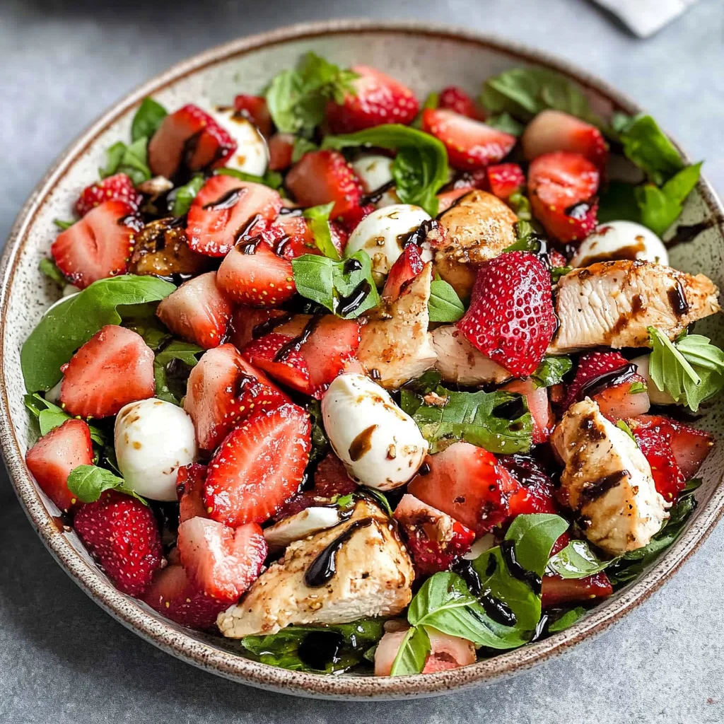Balsamic Strawberry Chicken Salad Recipe