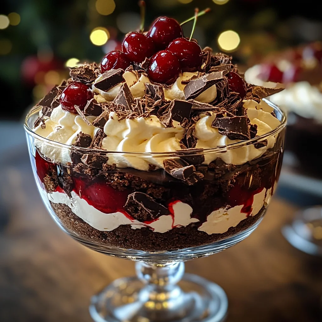 Black Forest Trifle for Christmas