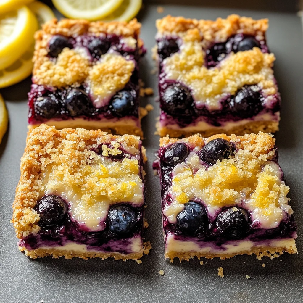 Blueberry Lemon Pie Bars