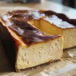 Burnt Basque Cheesecake in a Loaf Pan