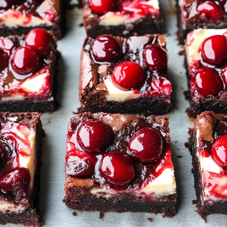 Cherry Cheesecake Brownies