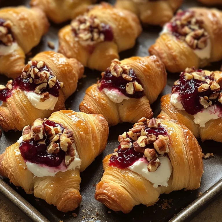 Cranberry Cream Cheese Crescent Bites
