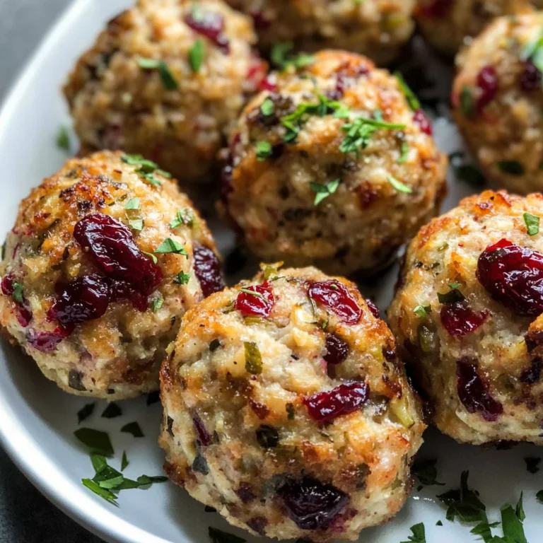 Cranberry & Turkey Stuffing Balls