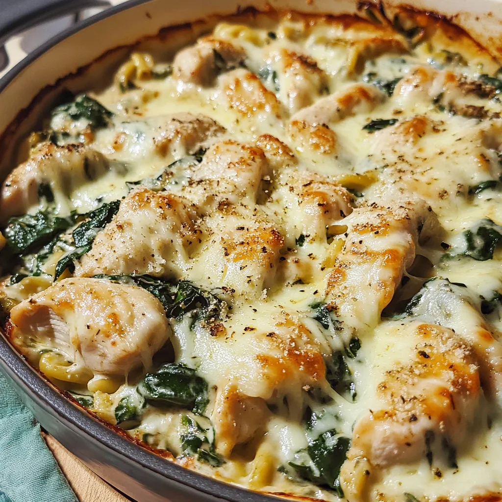 Creamy Chicken and Spinach Casserole
