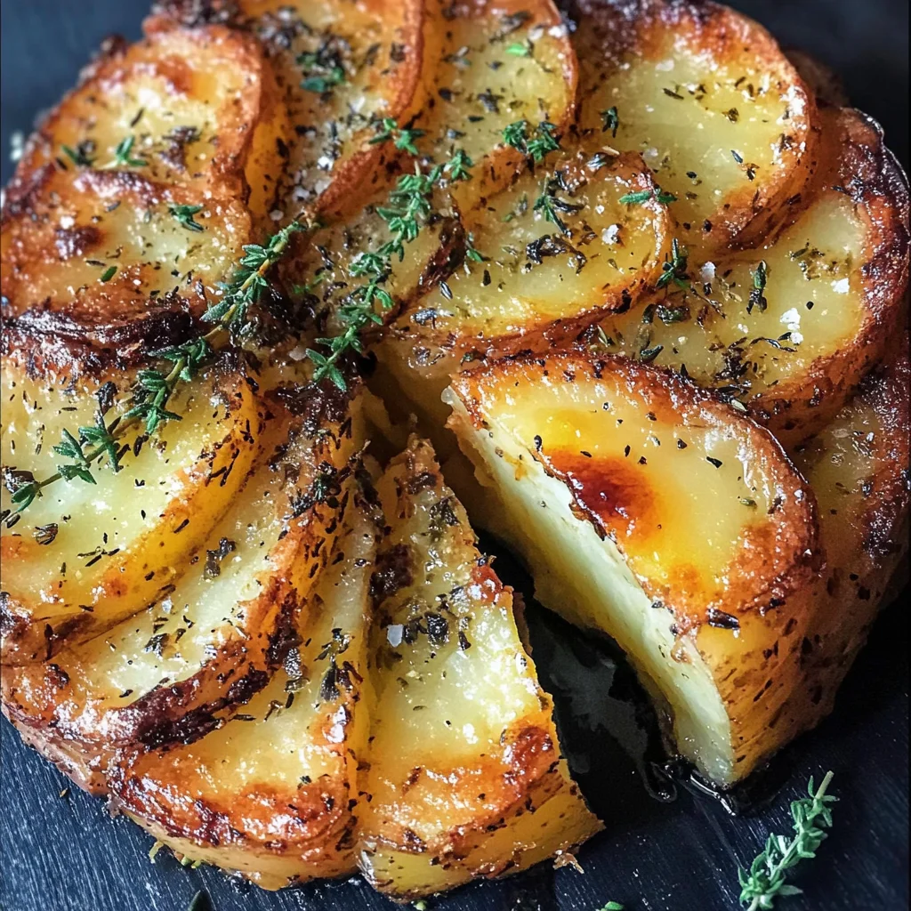 Crispy Balsamic-Thyme Potato Torte