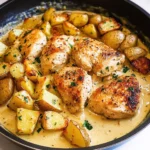 Easy Creamy Dijon Chicken and Potatoes