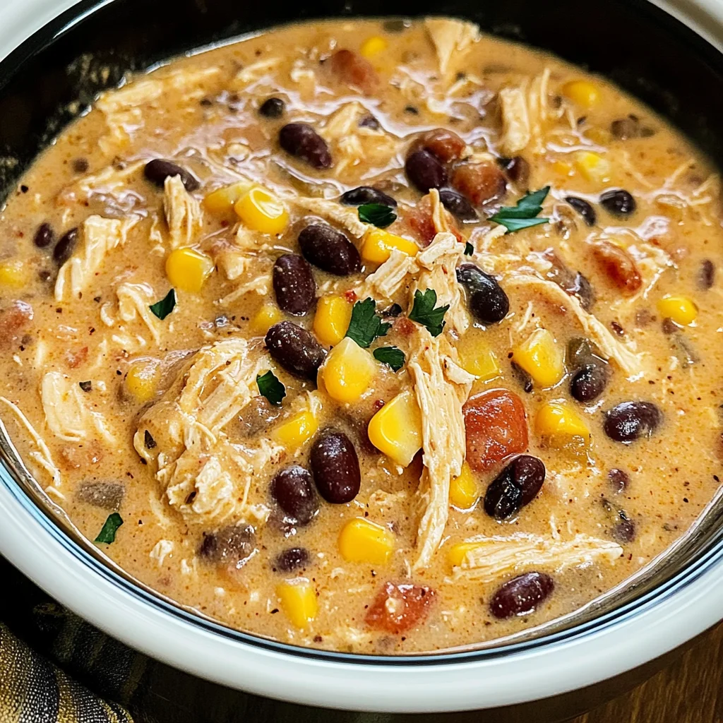 Easy Crock Pot Cream Cheese Chicken Chili