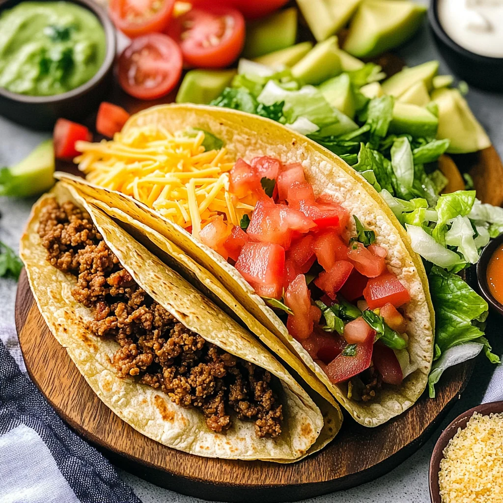 Easy Taco Recipe Dinner Board