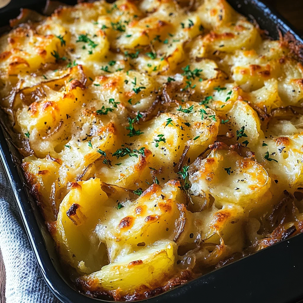 French Onion Potato Bake